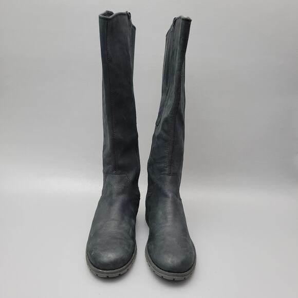 Clarks Marana Trudy Womens Knee High Boot Leather Size 9 Side Zip Stretch Calf - Picture 6 of 15